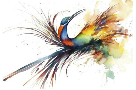 Colorful Feather Painting