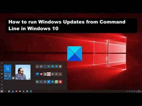 How To Run Windows Updates From Command Line In Windows Youtube