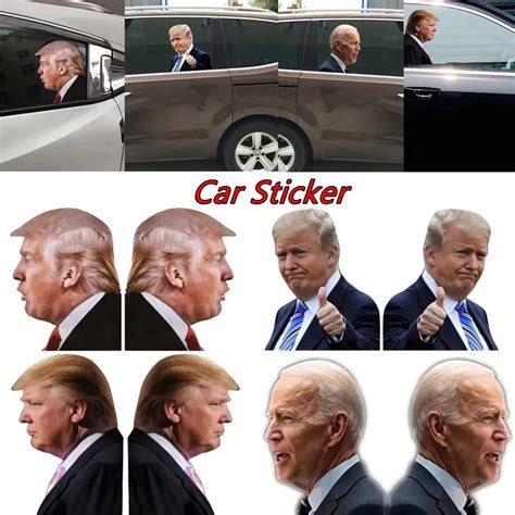 Ups 2024 Election Trump Decals Car Stickers Funny Banner Flags Left