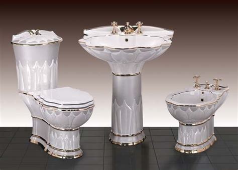 TOILETTE WC+SITZ+SPÃ¼LKASTEN BAD ANTIK ALT BAROCK GOLD | Victorian ...