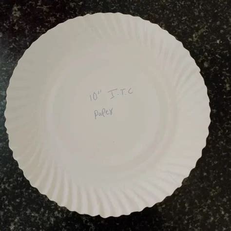 Inch Round Itc Paper Plate At Rs Piece White Paper Plate In