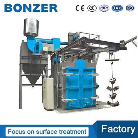 Q376e Double Hook Type Shot Blasting Machine For Valve Parts Surface