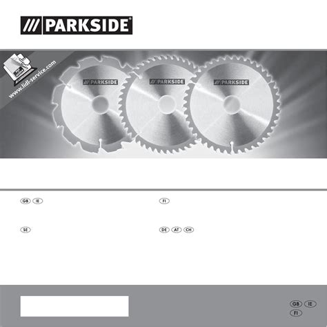 User Manual Parkside Phksz A English Pages