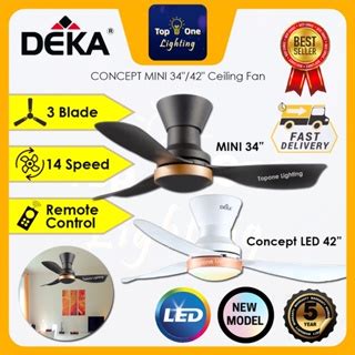 NEWDEKA CONCEPT MINI LED 42 3 Blade DC Baby Fan Total 14 Speed