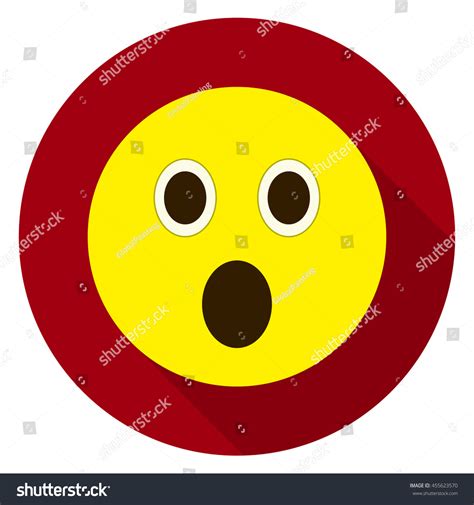 Emoticon Surprised Face Surprised Emoji Isolated Stock Vector (Royalty ...