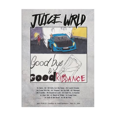 Banger Juice Wrld Goodbye And Good Riddance Album Cover Wall Flag