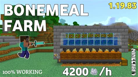 Easy Bonemeal Farm In Minecraft Bonemeal Farm Mcpe Mcpe