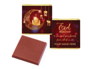 Eid Mubarak Red Neapolitan Chocolates Personalised Delvaux Chocolates