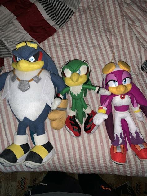 Sonic the Hedgehog: Jet, Wave, And Storm Plush Lot. (GE Entertainment) | #2101906893