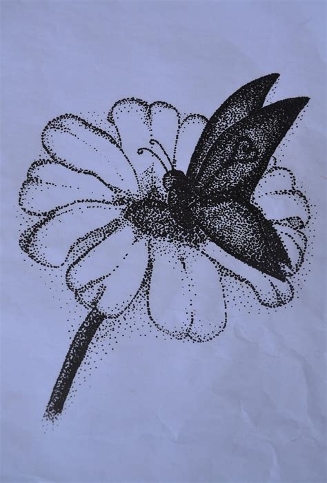 pointillism flower by HorrorPumpkin on DeviantArt