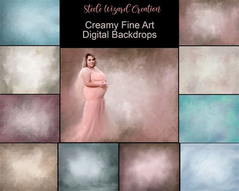 Creamy Fine Art Textures Soft Dreamy Digital Backgrounds Etsy