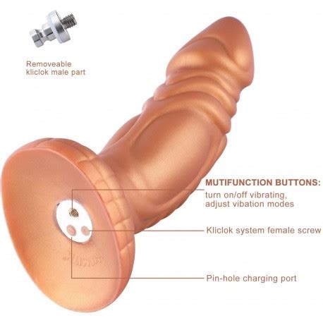 Slightly Curved Dildo With Kliclok System For Hismith Sex Machine