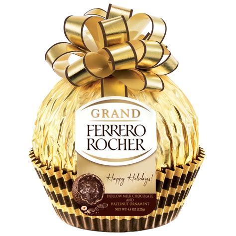 Ferrero Rocher Grand Holiday Hollow Milk Chocolate And Hazelnut