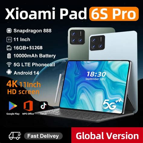 3 Year Warranty Original Global Version Xioami Pad 6S Pro Tablet