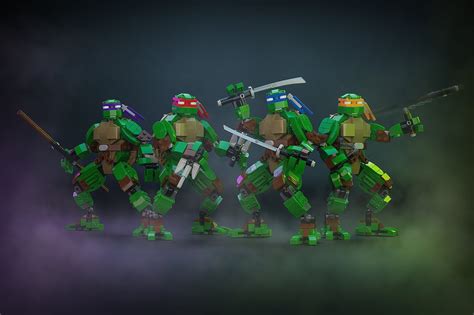 LEGO MOC All 4 TMNT Figures by buildbetterbricks | Rebrickable - Build ...