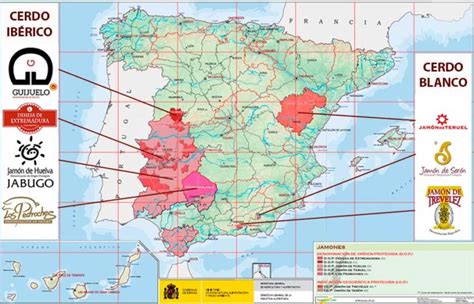 Denominaciones de Origen del Jamón Ibérico y blanco