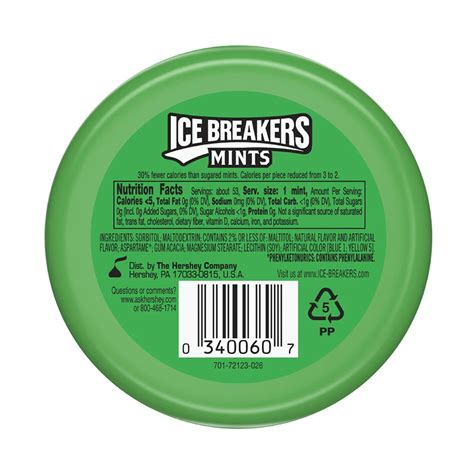 Ice Breakers Natural Spearmint Mints, 1.5 Oz