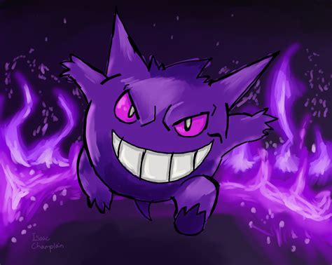 Gengar By Isaacchamplain On Deviantart