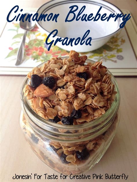 Homemade Cinnamon Blueberry Granola