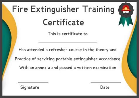 fire safety certificate  safety certificate templates template sumo
