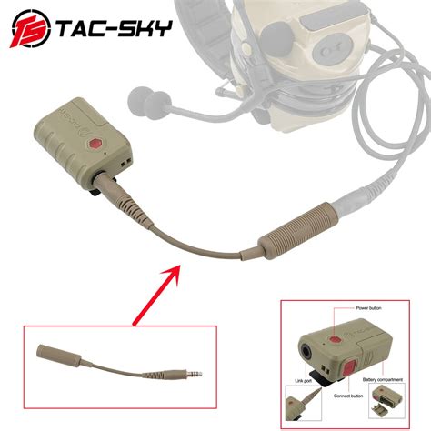 Tac Sky Tactical Ptt Bluetooth Ptt Tactical Headset Accessorie For Msa