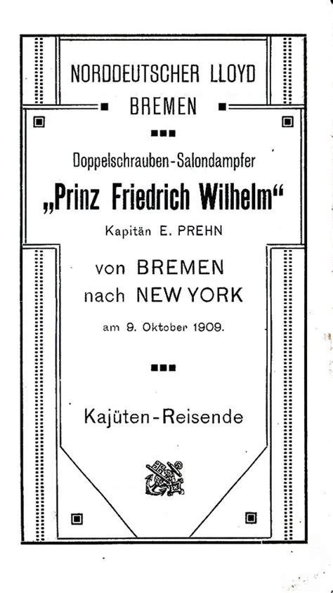 Ss Prinz Friedrich Wilhelm Archival Collection Gg Archives