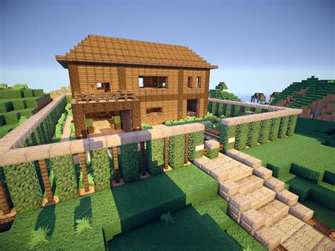 Modern Wooden House Minecraft Map