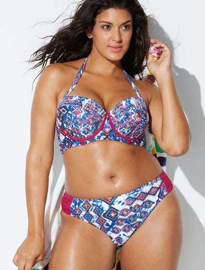 Plus Size Ashley Graham X Swimsuits For All Majestic Plunge One Piece