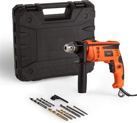 Vonhaus Hammer Drill Impact Drill W Electric Corded With Hard Case