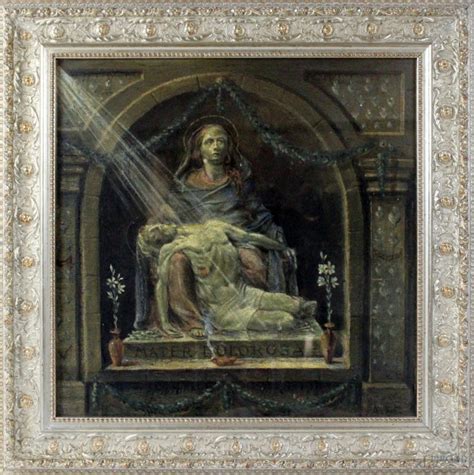 Mater Dolorosa Olio Su Tavola Cm X Siglato Xx Secolo Entro