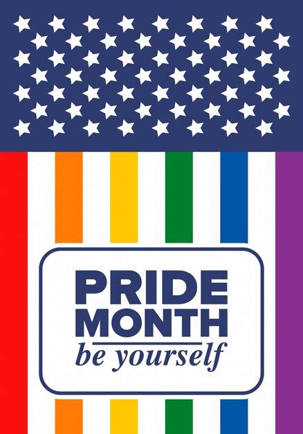 Premium Vector Lgbt Pride Month In June Lesbian Gay Bisexual Transgender Lgbt Flag Rainbow