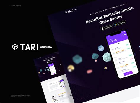 Tari Protocol Website Landing Page Figma