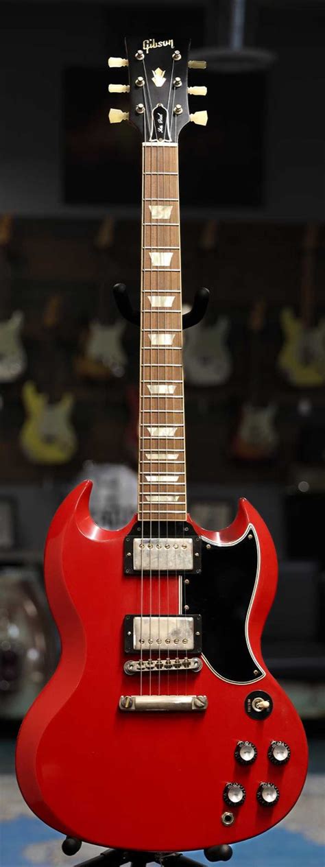 Gibson Custom Shop Made 2 Measure 1961 Sg Standard Cardinal Red Stop Bar Vos Nh 200371