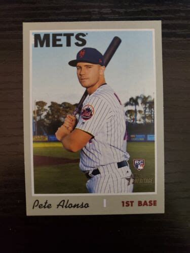 2019 Topps Heritage High Number Nickname Variation 519 Pete Alonso