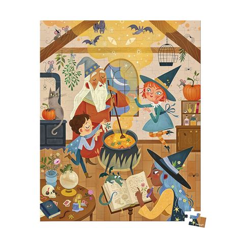 Puzzle 200 pièces magie et sorcier Puzzle enfant dès 7 ans JANOD