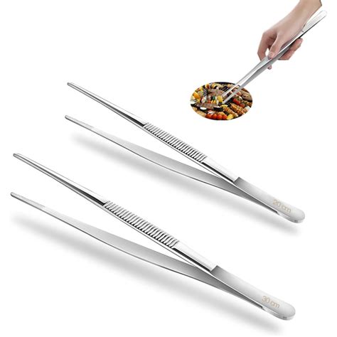 Pinzas De Cocina 25 Cm Acero Inoxidable Pinza Metalica De Precision