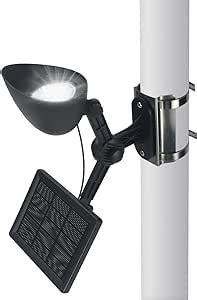 Amazon RAYSLIT Flag Pole Light Solar Powered Solar Flag Pole