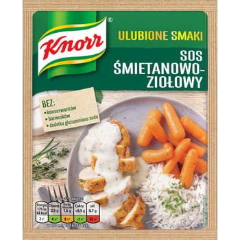 KNORR ULUBIONE SMAKI SOS ŚMIETANOWO ZIOŁOWY 29 G Knorr Sklep EMPIK