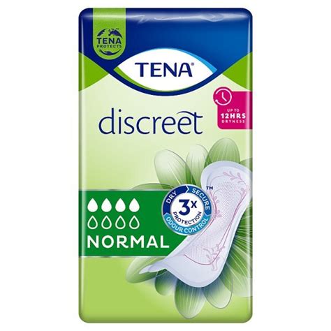 Tena Discreet Normal Incontinence Pads 12 Pack Toiletries Superdrug