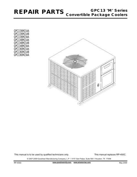 Goodman Ac Wiring Diagram - Wiring Diagram