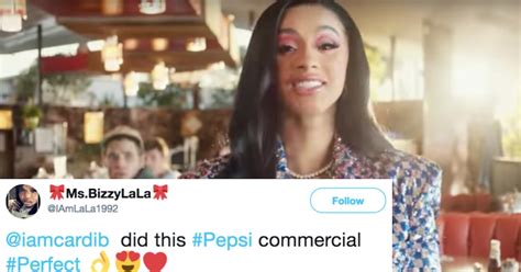 The Tweets About Cardi B In Pepsis Super Bowl Commercial Are More Than