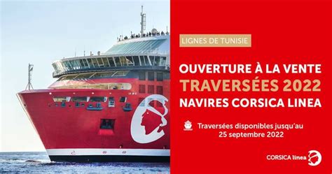 Ouverture des traversées été 2022 avec Corsica Linea Ferries Tunisie