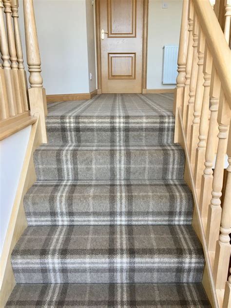 Staircase Tartan Masterfitting Carpets Flooring Home Plaid