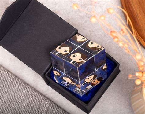 Cubo De Vidro Personalizado Fam Lia Funko Madeingift