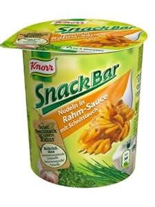 Knorr Snack Bar Nudeln In Rahm Sauce Mit Schnittlauch 8er Pack 8 X 69