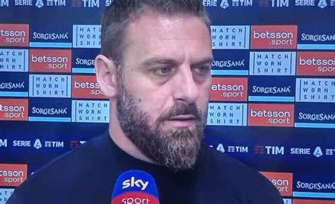 Juventus Roma De Rossi Soddisfatto Del Pareggio E Un Buon Punto Di