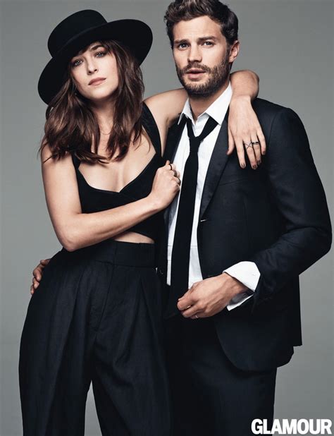 Photos 50 Shades Of Grey Stars Dakota Johnson Jamie Dornan In Glamour March 2015 Glamour