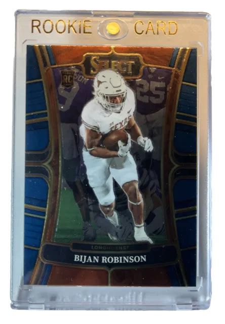 Panini Select Draft Picks Bijan Robinson Recrue Concours Bleu