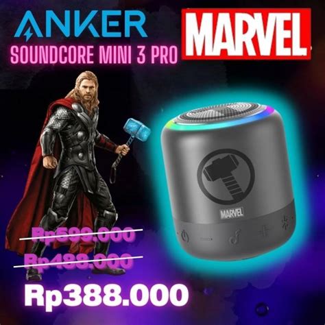 Jual Speaker Bluetooth Super Bass Anker Marvel Soundcore Mini Pro