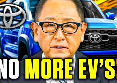 Huge News Toyota Ceo Shocking Warning To Shut Down Evs Dutchiee